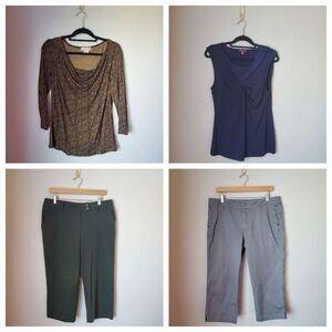 4-Piece Business Casual Capsule Bundle | Size 12/L | Petite/Regular
